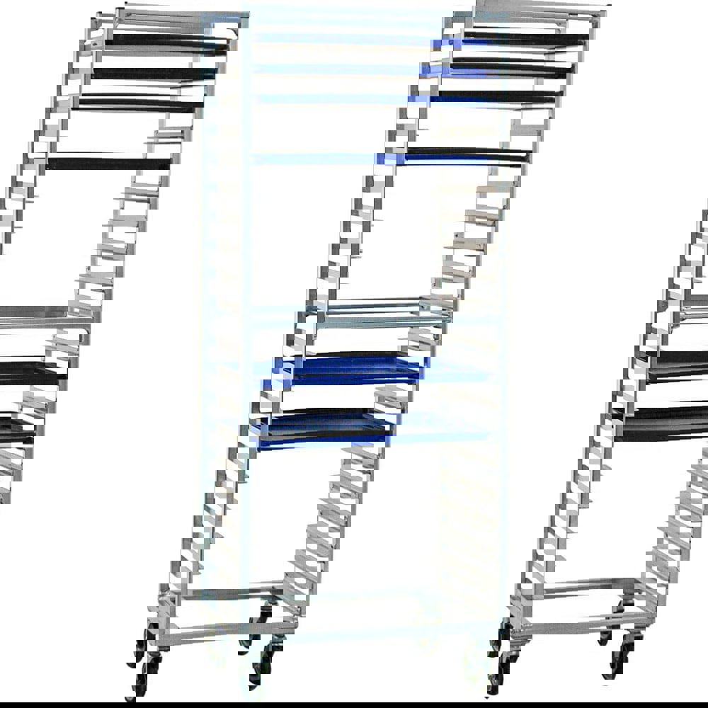 Carts; Cart Type: Bun Pan Rack ; Caster Type: Swivel ; Caster Material: Poly/Polyurethane; Non-Marking Rubber ; Material: Aluminum ; Length (Inch): 19 ; Height (Inch): 69-3/4